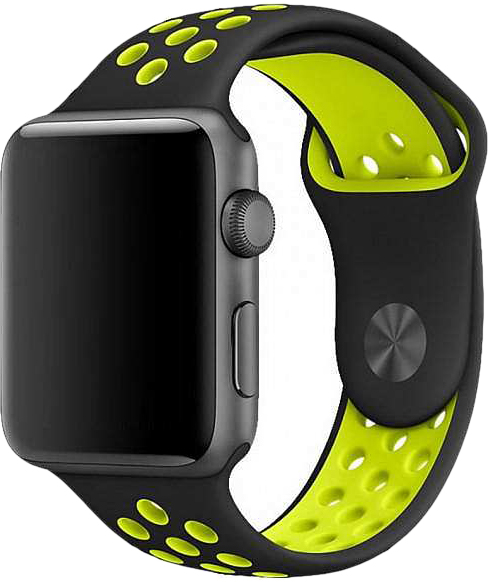 фото Ремешок COTEetCI W12 Apple Watch  Band 38MM/40MM Black/Yellow