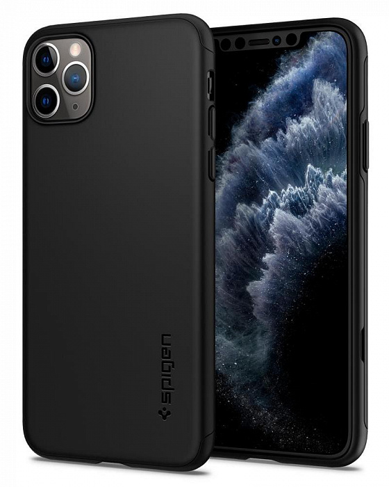 фото Чехол Spigen Thin Fit Classic, black - iPhone 11 Pro