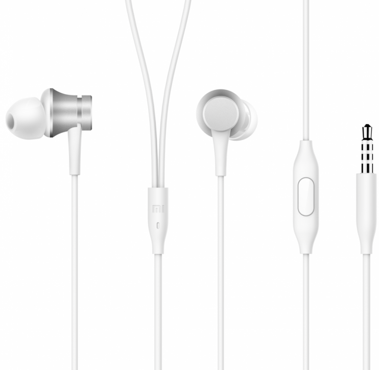фото Наушники XIAOMI Mi In-Ear Headphones Basic (Серебристый)