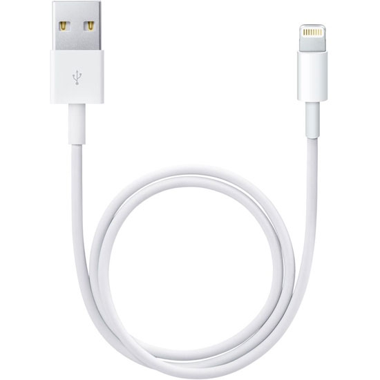 фото Кабель-переходник для iPod, iPhone, iPad Apple Lightning to USB cable 0.5 m ME291ZM/A (White)