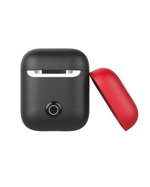 фото Чехол SwitchEasy Colors для в футляра с возможностью беспроводной зарядки к AirPods 1 и 2. Цвет черный