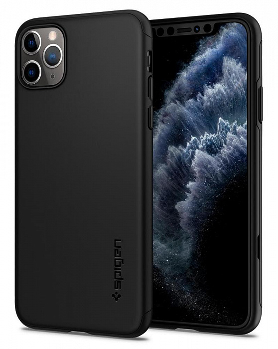 фото Чехол Spigen Thin Fit Classic, black - iPhone 11 Pro Max