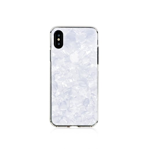 фото Чехол Bling My Thing для iPhone XS/X. Коллекция Chic Collection. Дизайн White Pearl. Материал пластик