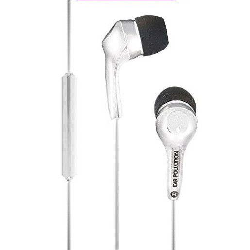 фото Наушники iFrogz Bolt Plus с микрофоном вставные. Цвет белый