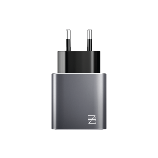 фото Сетевое зарядное устройство LENZZA Piazza Metallic Wall Charger. Два порта USB 5В, 2,1А. Цвет графит.
Lenzza Piazza Metallic Wall Charger, MFi - Grey