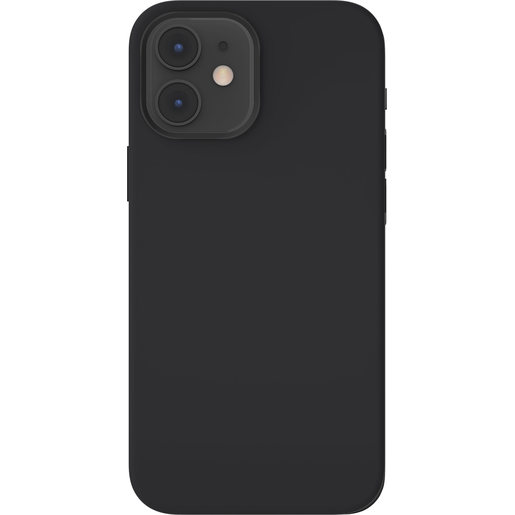 фото Чехол-накладка SwitchEasy MagSkin для iPhone 12 mini (5.4"). Совместим с Apple MagSafe. Цвет: черный