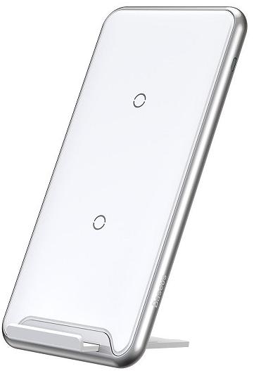 фото Беспроводное ЗУ Baseus Three-coil Wireless Charging Pad (WXHSD-B01) White