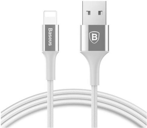 фото Кабель Baseus Shining Cable with Jet metal 1M lightning Silver