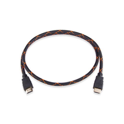 фото Кабель Rombica ZX10B HDMI to HDMI, длина 1 м., цвет черный.