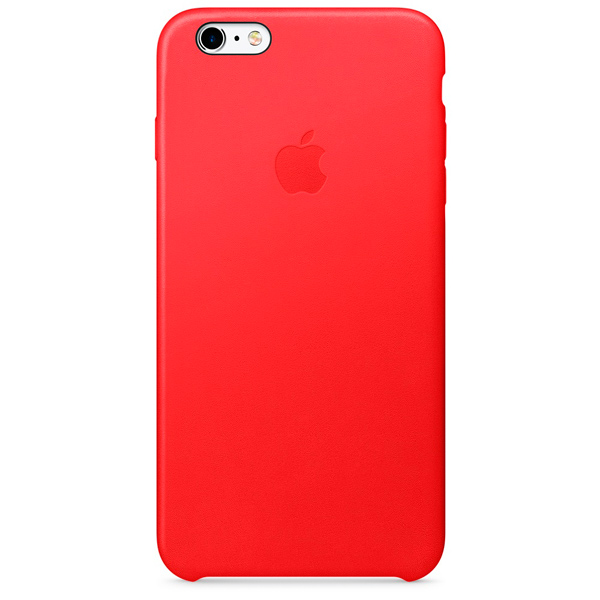 фото Чехол кожаный для Apple iPhone 6s Plus Leather Case RED