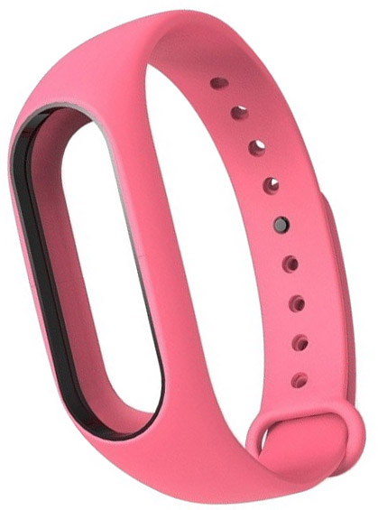 фото Сменный силиконовый ремешок для Xiaomi Mi Band 2 (Pink)