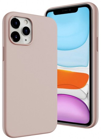 фото Чехол-накладка SwitchEasy MagSkin для iPhone 12 & 12 Pro (6.1"). Совместим с Apple MagSafe. Материал: силикон. Цвет: розовый