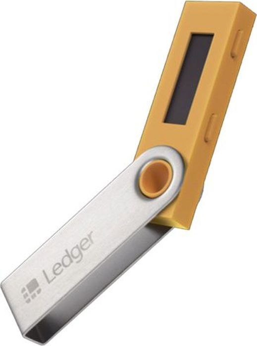 фото Аппаратный криптокошелек Ledger Nano S (3760027781456), желтый