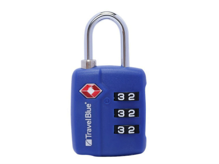 фото Кодовый навесной замок для багажа Travel Blue TSA Combination Lock (036), цвет синий