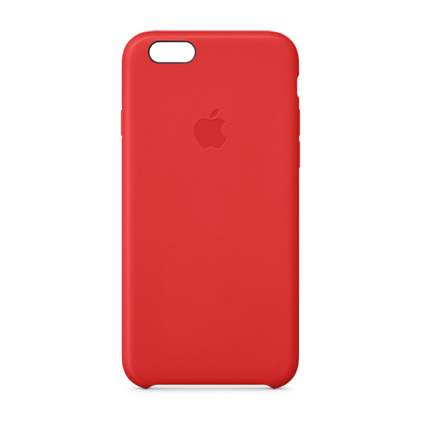 фото Чехол кожаный для Apple iPhone 6s  Leather Case RED