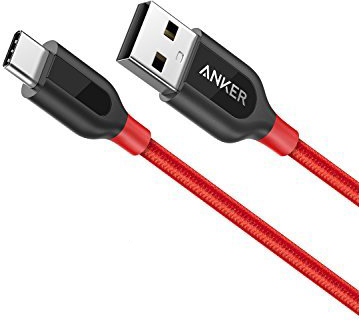 фото Кабель Anker PowerLine+ USB-C to USB-A 3.0 3ft UN Red with Pouch with Offline Packaging V3