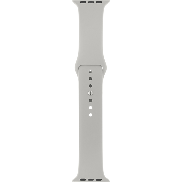 фото Ремешок SPORT для Apple Watch 42mm&44mm, силикон, св.серый
