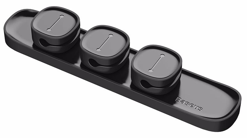 фото Держатель проводов Baseus Peas Cable Clip Black