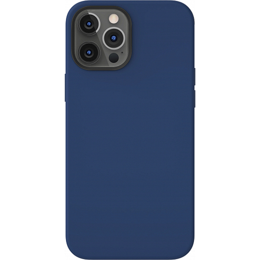 фото Чехол-накладка SwitchEasy MagSkin для iPhone 12 Pro Max (6.7"). Совместим с Apple MagSafe. Цвет: синий