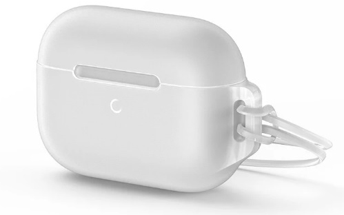 фото Защитный чехол Baseus Let’s go Jelly Lanyard Case для наушников AirPods Pro с креплением white