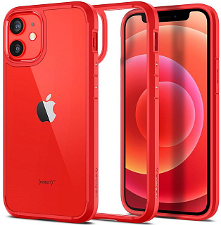 Чехол-накладка Spigen Ultra Hybrid (ACS01747) для iPhone 12 mini (Red)