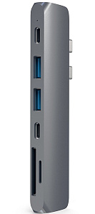 USB-хаб Satechi Aluminum Type-C Pro Hub Adapter для MacBook Pro 13”/15” 2016 (Space Gray)