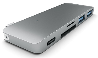 USB-хаб Satechi Combo Hub 3 in 1 USB Type-C B019PHF9UY (Space Grey)
