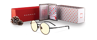 Очки для компьютера (для геймеров) GUNNAR Ellipse Amber BUN-00029, подарочная упаковка