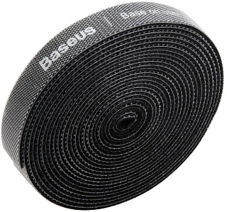 Органайзер проводов Baseus Circle Velcro Straps 3m ACMGT-D01 (Black)