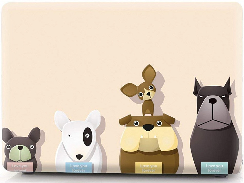 фото Чехол накладка пластиковая i-Blason для Macbook Pro15 A1707 Dog Family