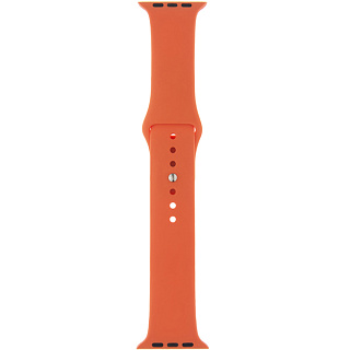 Ремешок SPORT для Apple Watch 42mm&44mm, силикон, оранжевый