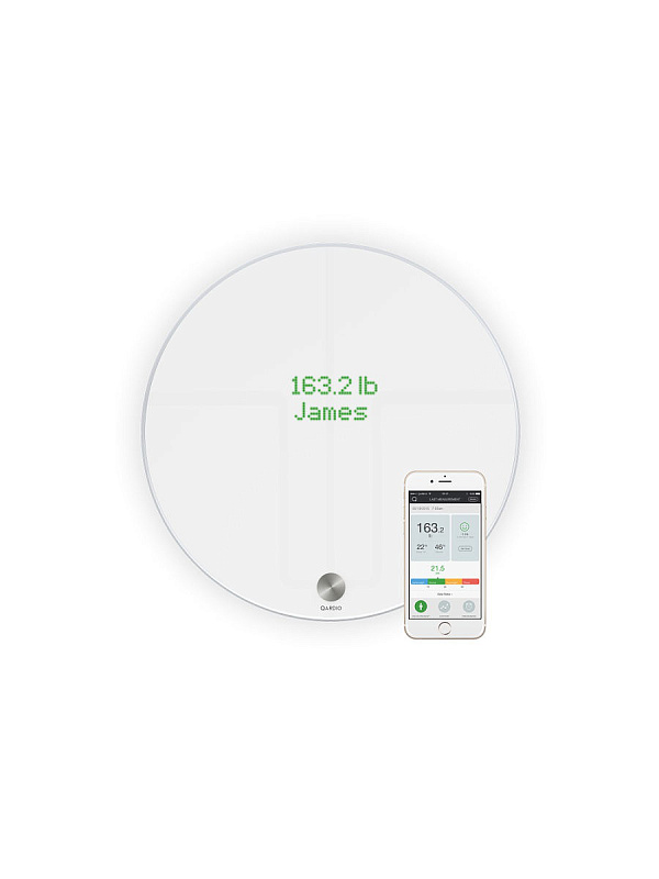 фото Цифровые весы QardioBase Wireless Smart Scale (B100-IOW), цвет белый