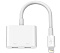 Переходник Belkin Lightning Audio + Charge RockStar для iPhone7/7Plus (White)