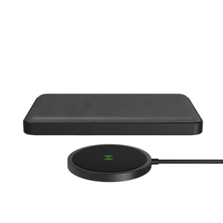 Беспроводной Магнитный портативный аккумулятор Mophie Snap+ Juice Pack® mini. Емкость аккумулятора: 5 000 мАч. Цвет: черный