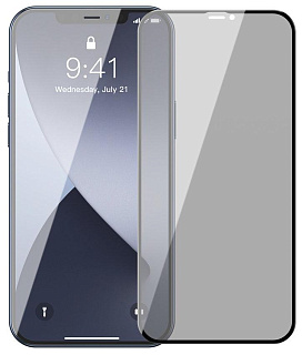 Защитное стекло Baseus Tempered Glass Screen Protector (SGAPIPH67N-ATG01) для iPhone 12 Pro Max (Black)