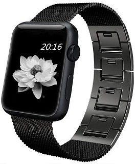 Ремешок Pugo Top Mesh Loop для Apple Watch series 2/3/4 38/40mm (Black)