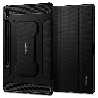 Чехол Spigen Rugged Armor Pro (ACS01607) для Samsung Galaxy Tab S7+ (Black)