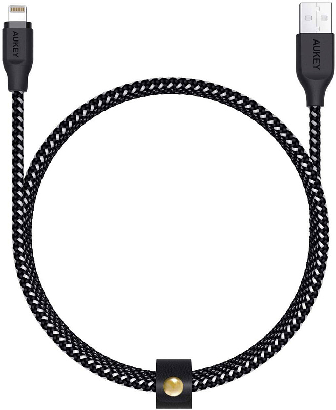 фото Кабель Aukey MFi Lightning 8 pin Sync and Charging Cable,L=2M*1,черный  LLTS148181