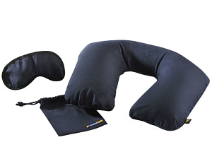 Комплект из надувной подушки и маски Travel Blue Total Comfort Set (223), цвет темно-синий