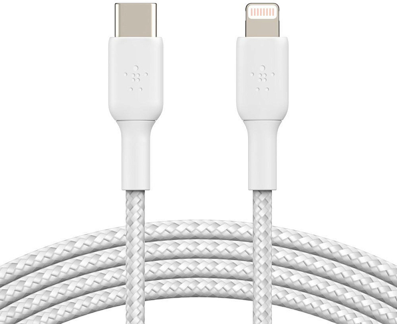 фото Кабель для iPod, iPhone, iPad Belkin Boost Charge USB-C/Lightning 1m CAA004bt1MWH (White)
