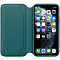 Apple iPhone 11 Pro Max Leather Folio - Peacock,Кожанный чехол для Iphone 11 Pro Max цвета зеленый павлин