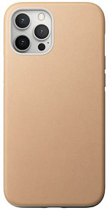 Чехол Nomad Rugged Case для iPhone 12 Pro Max (6.7"). Материал верха: кожа натуральная. Цвет: бежевый