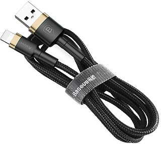 Кабель Baseus cafule Cable USB For lightning 1.5A 2M Gold+Black