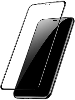Защитное стекло Baseus 0.3mm Full-glass (2pcspack+Pasting Artifact) for iPhone 11 Pro Max（2019）Black