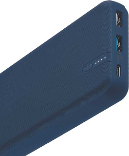 Внешний аккумулятор INTERSTEP PB2060PD 20000мАч QC4+PD 45Вт+18Вт синий