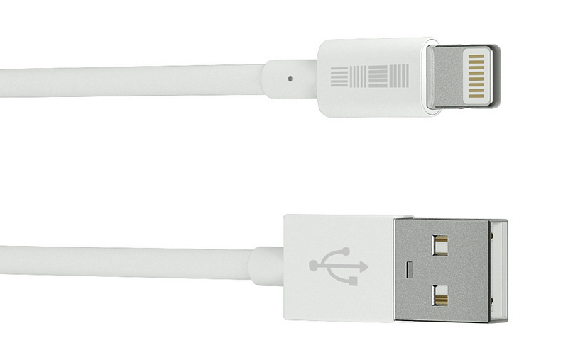 фото Кабель USB iPhone5/iPadmini 8pin MFi 1.8m бел