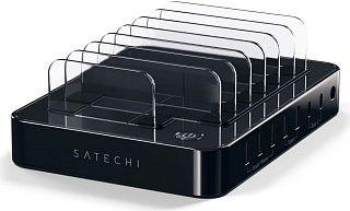 Зарядная док-станция Satechi 7-Port USB Charging Station Dock для мобильных устройств. Разъемы: USB 5В/2,4А - 3 шт., USB 5В/1А - 4 шт. Цвет черный.
Satechi 7-Port USB Charging Station Dock