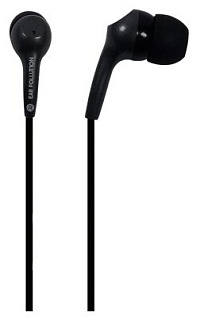 Наушники iFrogz Bolt Plus с микрофоном вставные. Цвет черный.