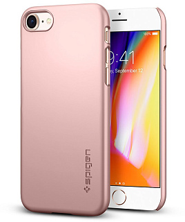 Чехол Spigen Thin Fit (054CS22207) для iPhone 8/SE (2020) (Rose Gold)