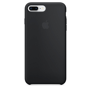 Силиконовый чехол Apple Silicone Case для iPhone 8 Plus/7 Plus, цвет (Black) чёрный
